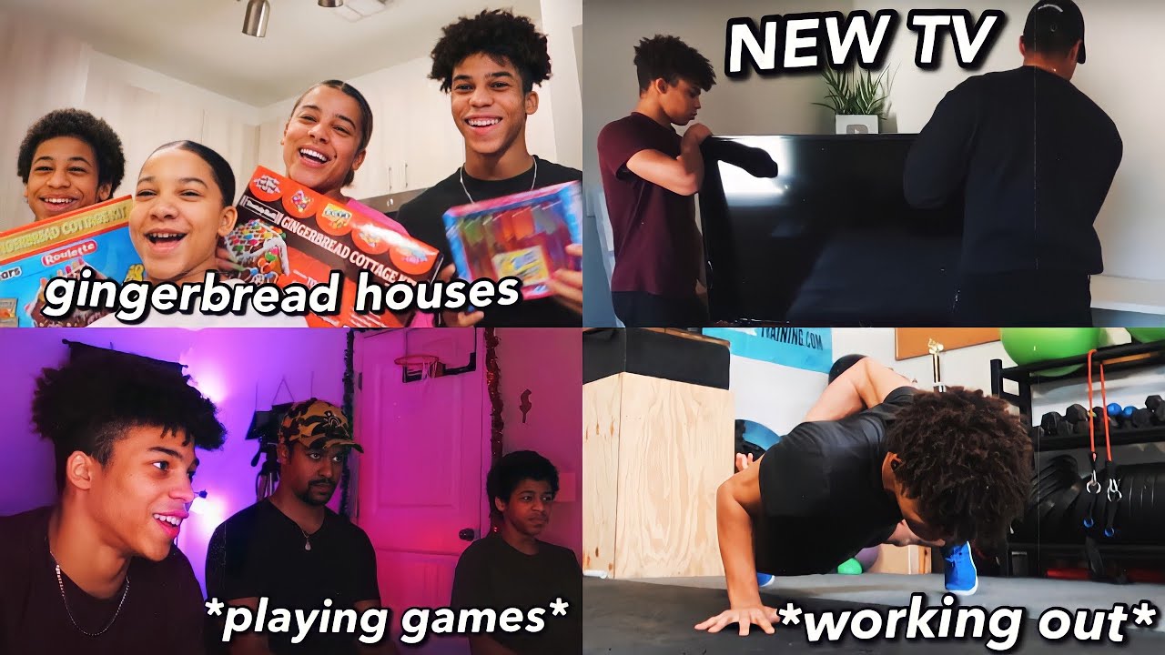 Spend Two Days With Me!: working out, getting a NEW TV, hanging out with siblings | Simeon Williams