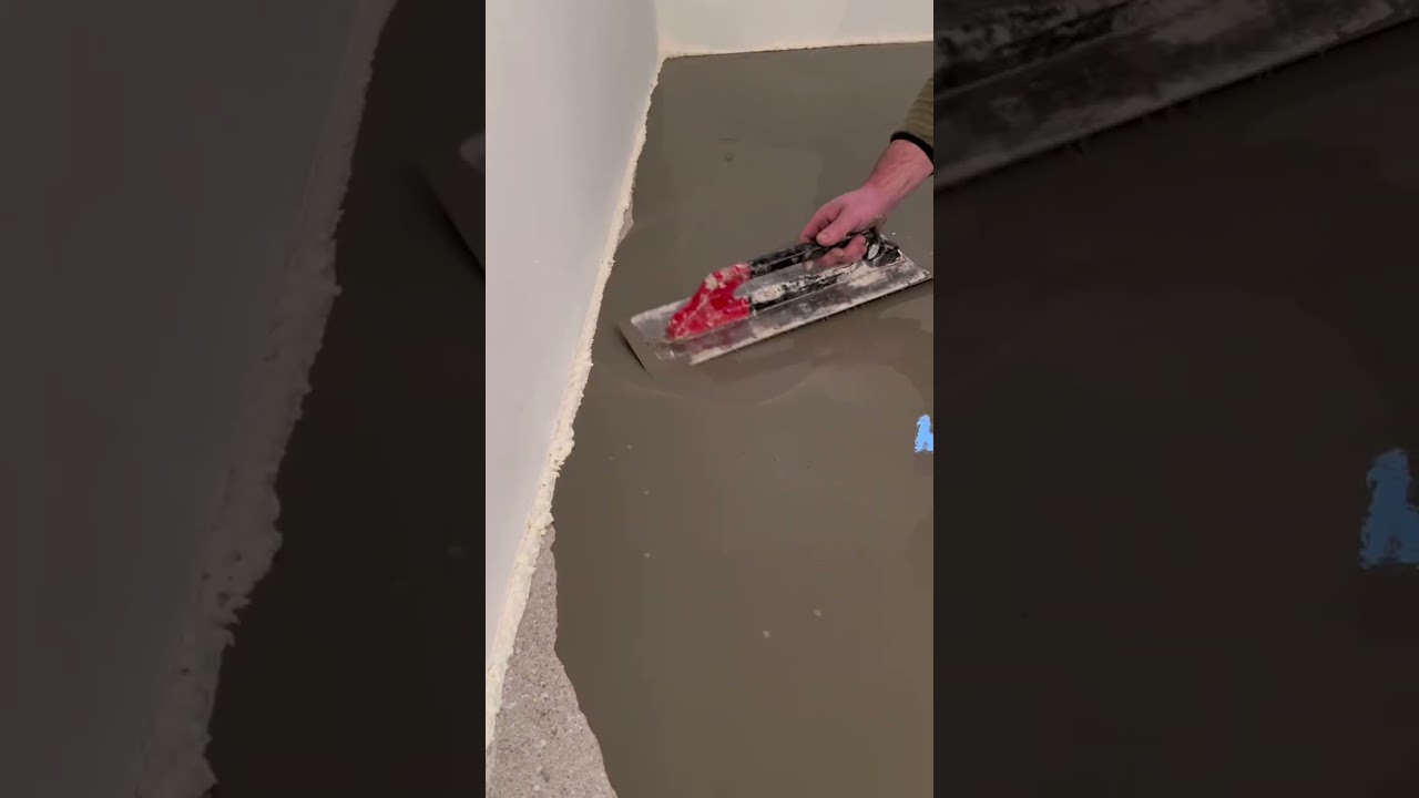 Estrich nivellieren und Randd&auml;mmstreifen mit Schaum ersetzen
