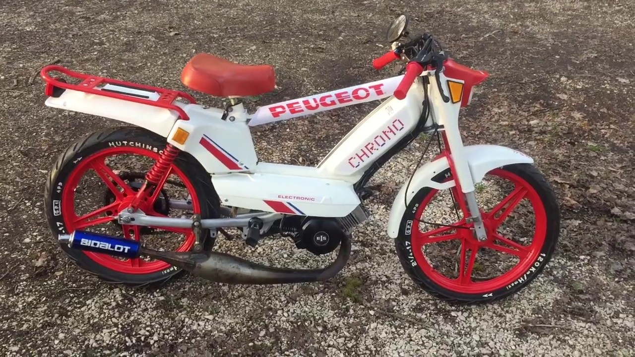 peugeot 103 chrono blanc et rouge (part 1 )