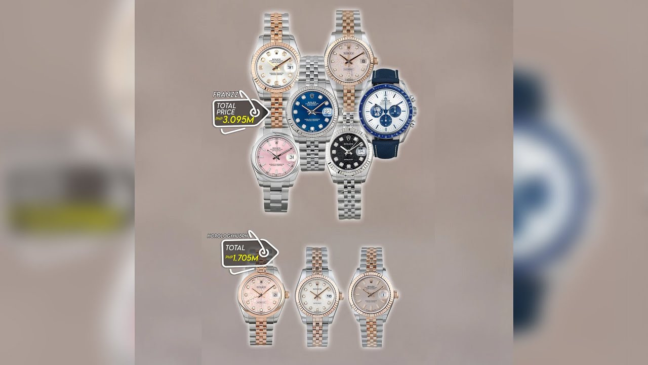 Tara, Samahan niyo ko mamakyaw ng mga Rolex watches
