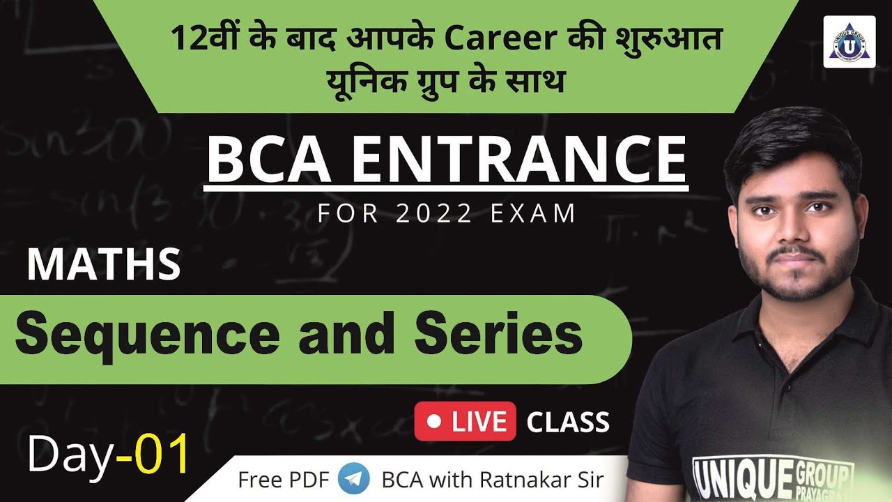 #BCA Entrance Exam preparation in hindi (Mathematics)#BCAEntrance Exam (Day-01) for 2022  Pandey Sir