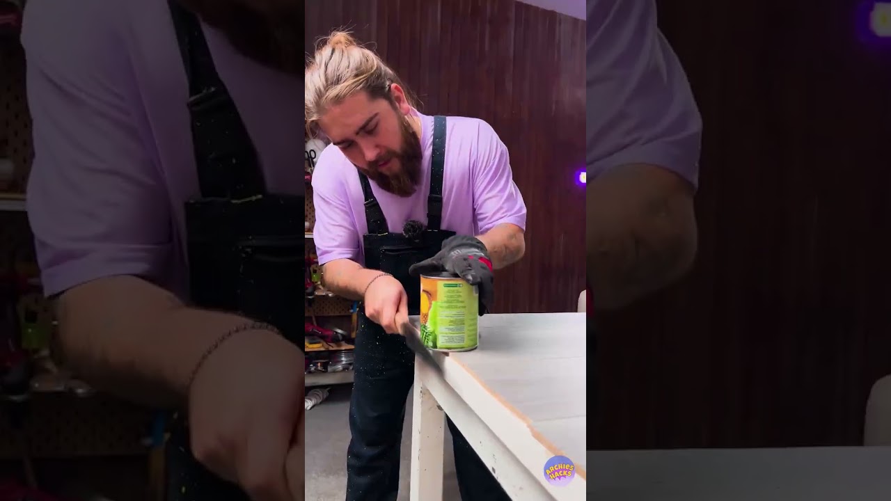 Opening a Can With Just a Knife?! 🔪🥫 #HackTest #LifeHack
