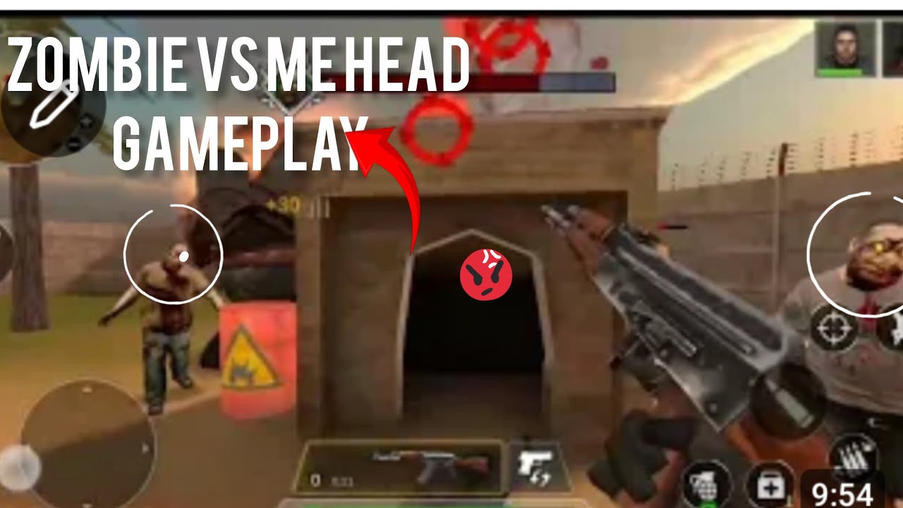 Zombie vs me head gameplay
