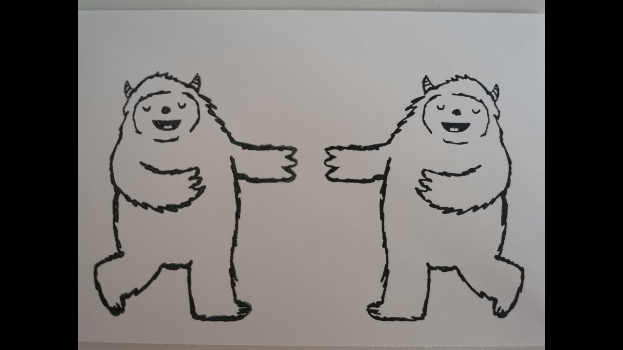 Tutorial Spiegeln mit dem Stamparatus am Beispiel Grüsse vom Yeti von Stampin' Up!