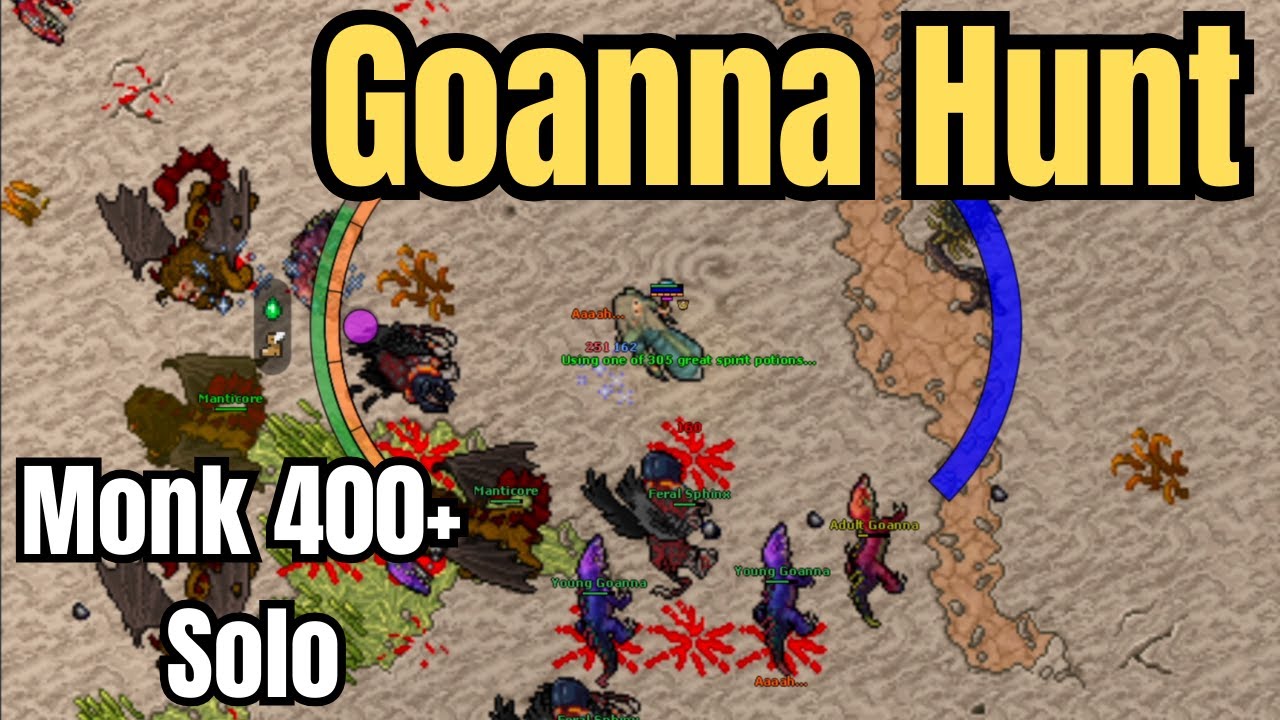 Monk Solo Hunt Goanna bestiary