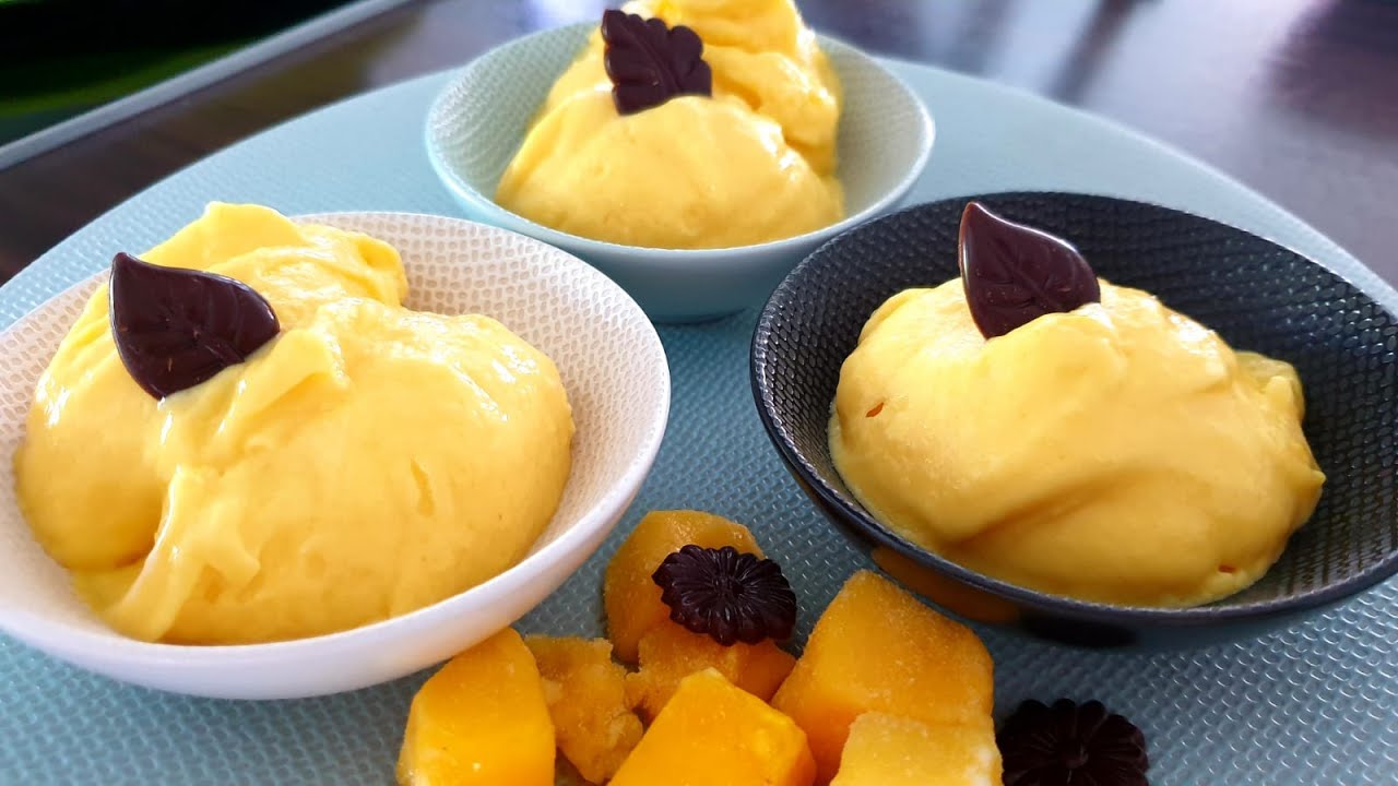 Unser absoulutes Lieblingseis, Mango Eis  Thermomix® TM5/TM6