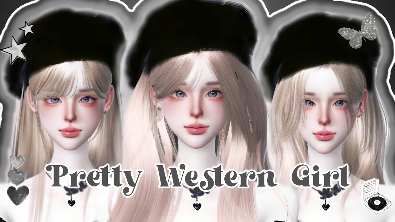 ⊹🐚 Zepeto Face Tutorial Pretty Western Girl [ Oplas Zepeto Girl ] Zepeto Girl Face Tutorial ₊✿ ⊹