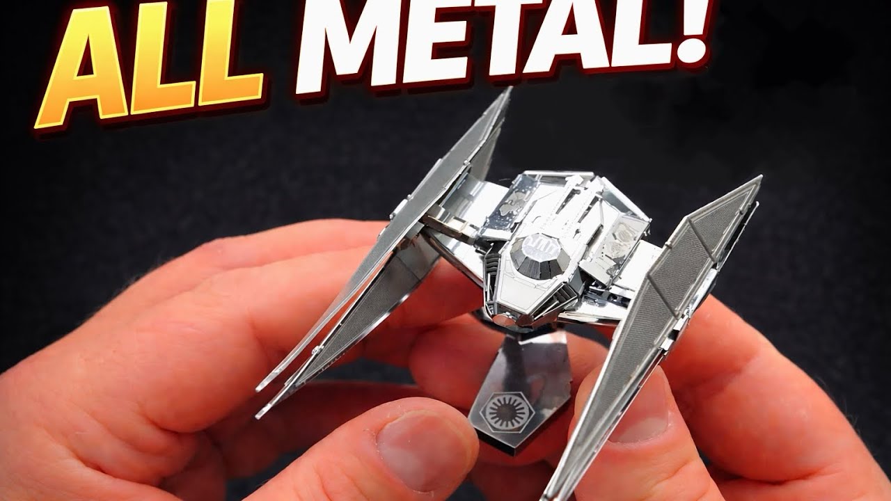 Building Kylo Ren's Tie Silencer | Metal Earth Model