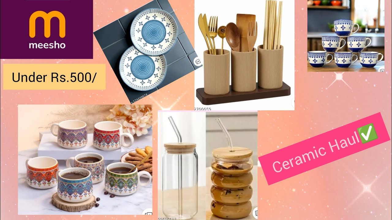 Meesho😍 Ceramic and kitchen finds💁Meesho haul under budget🤫