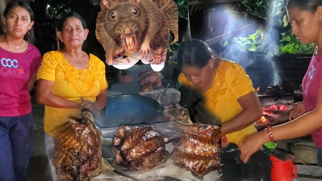 Dios mio LA familia no ayaron mas que Comer comeran raton 🐀en caldo🤤😳🤣