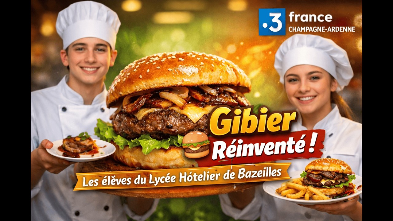 🍔✨ Les élèves du Lycée de Bazeilles réinventent le gibier !