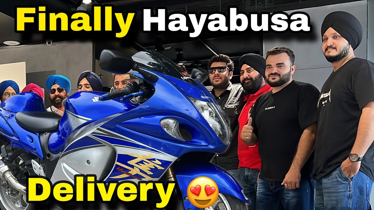 Finally Dream Bike Hayabusa ki Delivery leli 😍❤️ Sapna Pura hua 👏😍