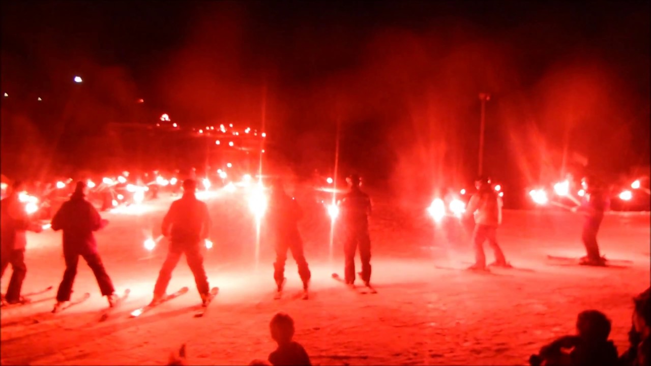Torch Parade at Montage Mtn Ski Area on 2/18/2017  for President's Weekend Celebration.