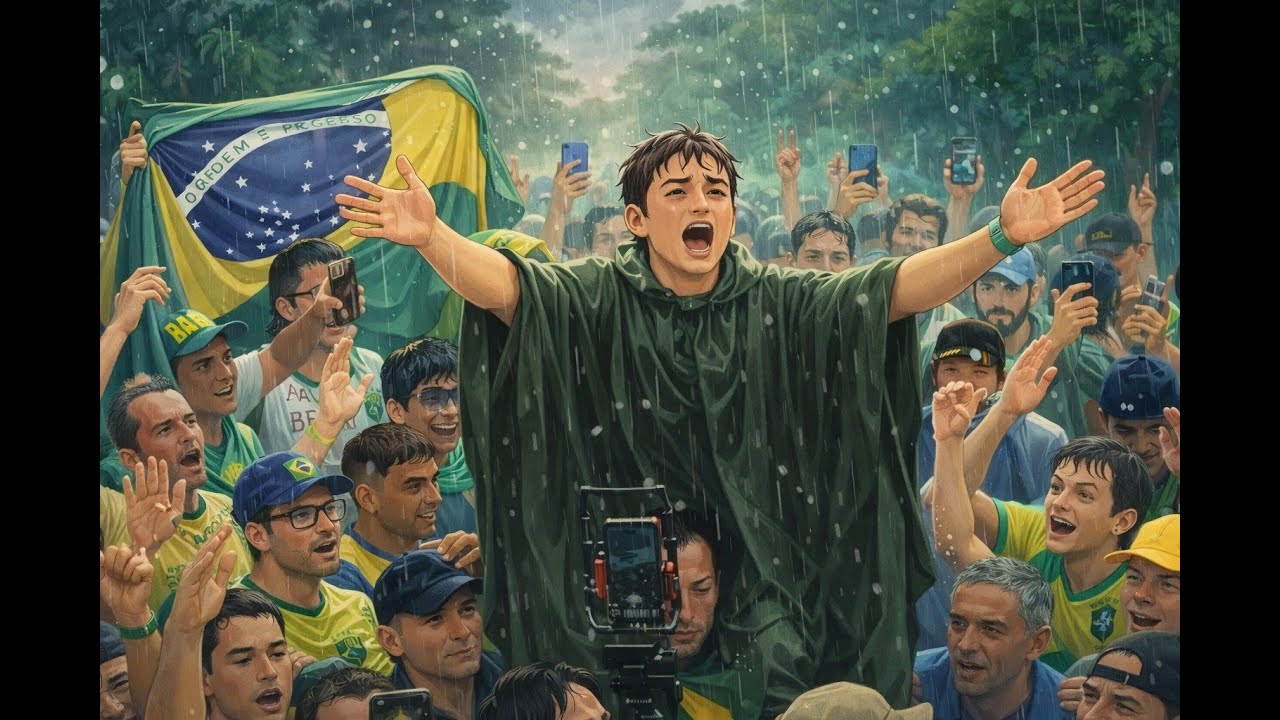 #nikolasferreira #manifestação #PraçaDoCruzeiro #brasília #raios #chuva #GloboLixo - JANEIRO DE 2026