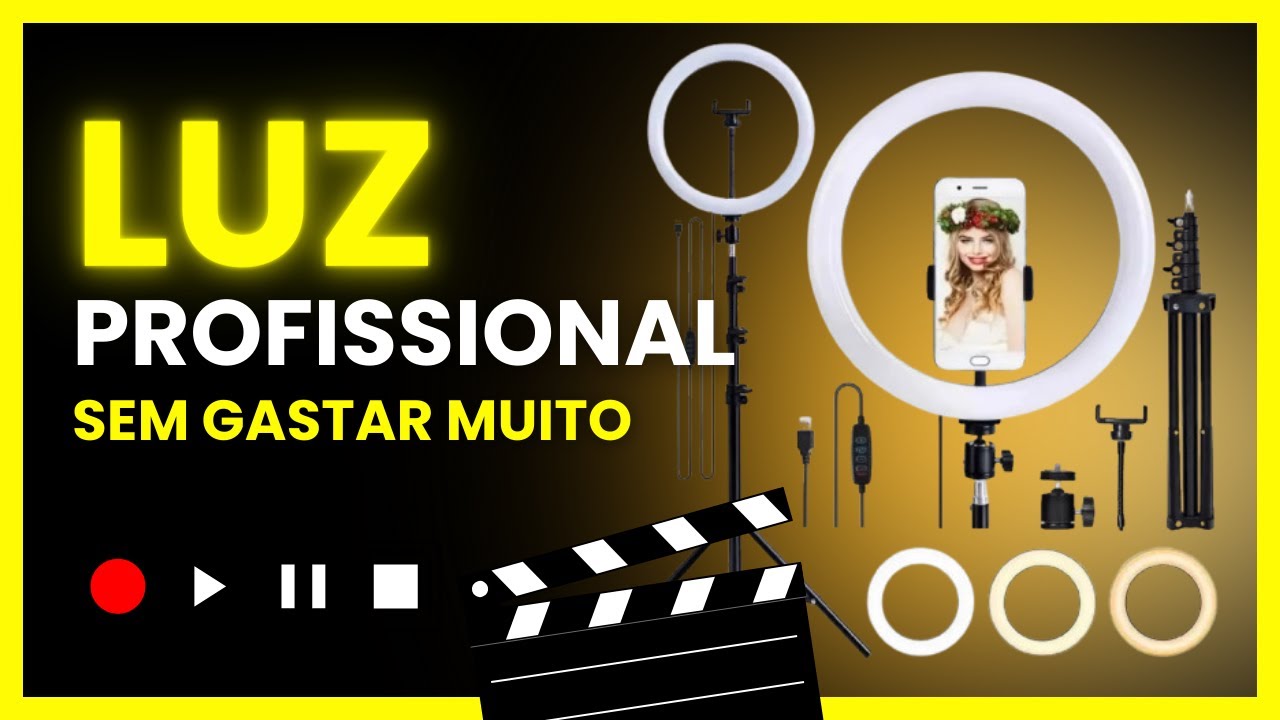 Ring Light Barato que Deixa Vídeo com CARA DE PROFISSIONAL! (Teste Real)