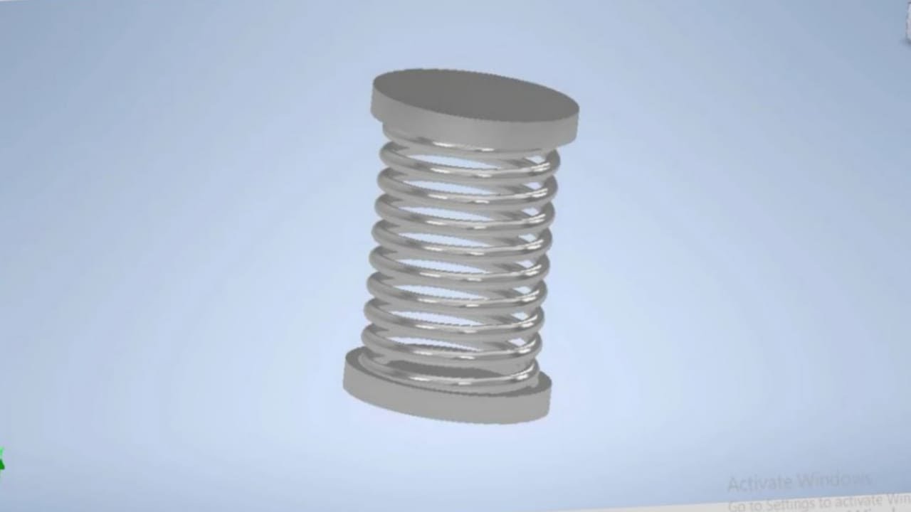 Create adaptive spring in inventor 2023