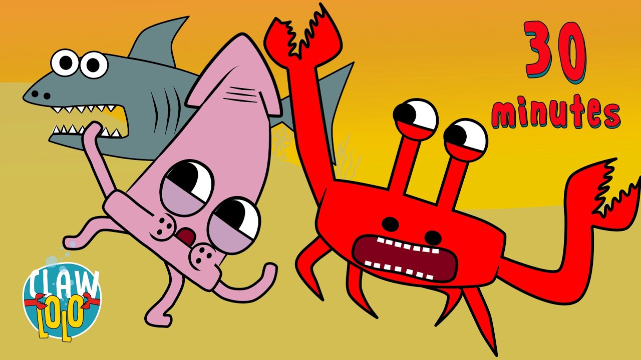 Thriller and More Spooky Music Videos! 👻 Clawlolo 🦀🎶 Halloween Songs for Kids 🎶😜