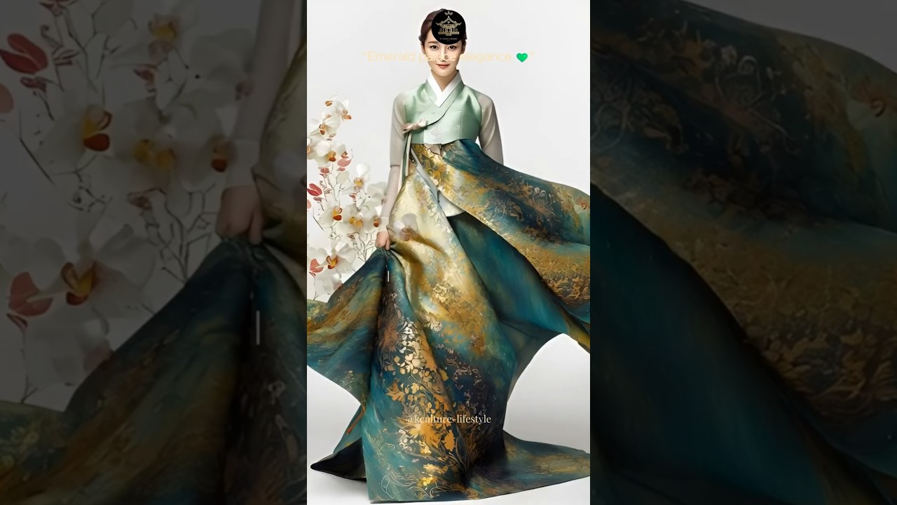 Emerald Palace Hanbok 💚 | Modern Korean Royal Design ✨