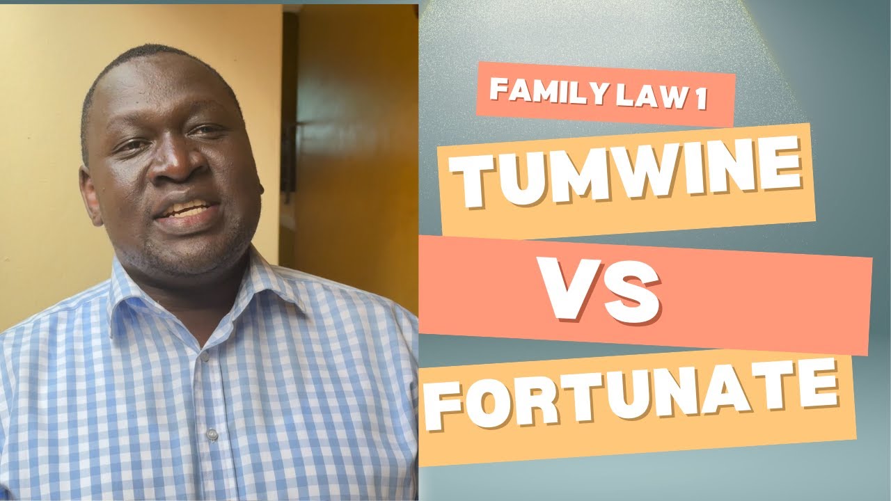 Family law 1. Tumwine Richard v kyarikunda fortunat case.