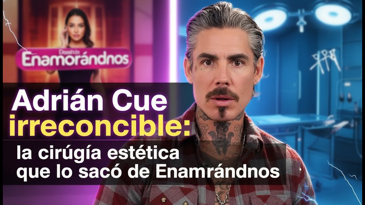 Adrián Cue irreconocible la cirugía estética que lo sacó de Enamorándonos