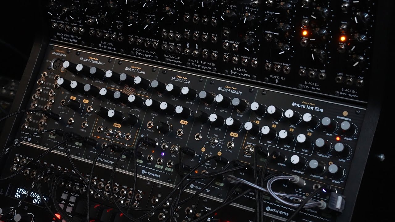 Erica Synths x Hexinverter Mutant Drums sound demo