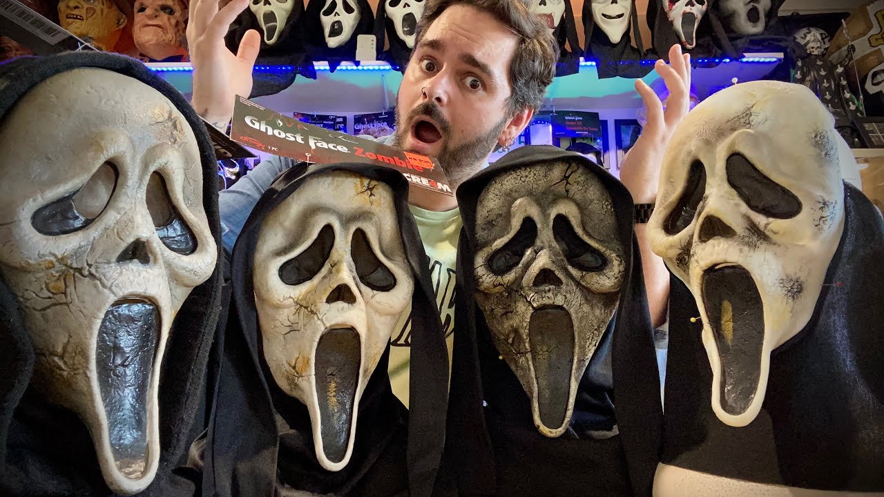 SCRE4M Zombies! - The ORIGINAL aged Ghostface mask. This definitely inspired the Scream 6 Mask