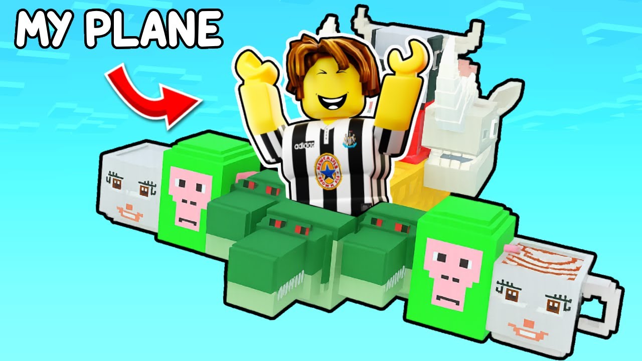 building the FASTEST brainrot plane in Roblox build a brainrot plane...