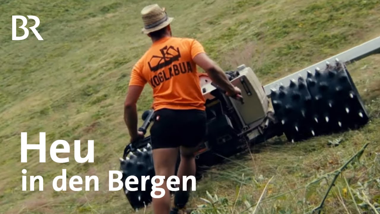 Heuarbeit in den Bergen: Gemeinsam Mähen im Steilhang | Unter unserem Himmel | Doku | BR