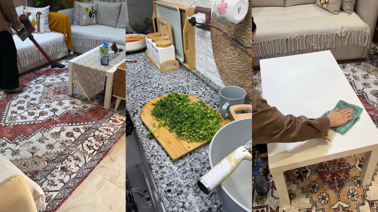روتين تنظيف البيت بالكامل يلا كفايه كسل بقي وأجازات🫣 يلااا نشاااااط 