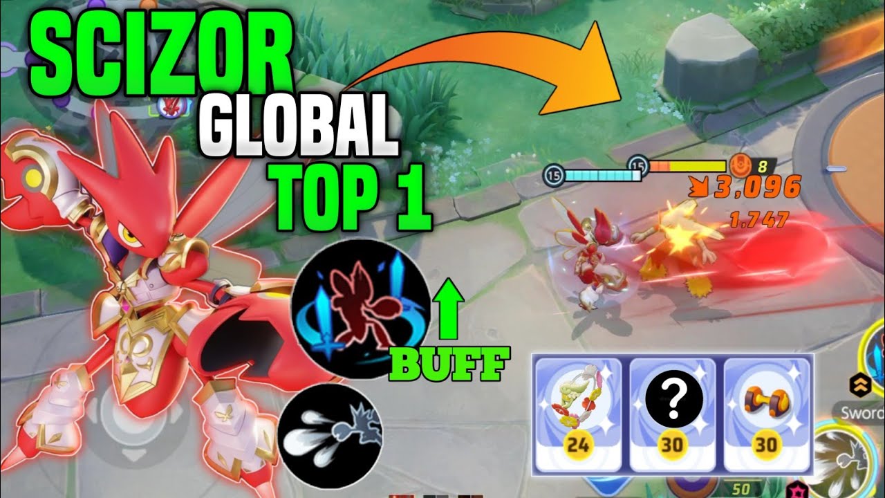 SCIZOR GLOBAL TOP RANK NO.1 BUILD FOR BULLET PUNCH! 100% BRUTAL DAMAGE | POKEMON UNITE GAMEPLAY