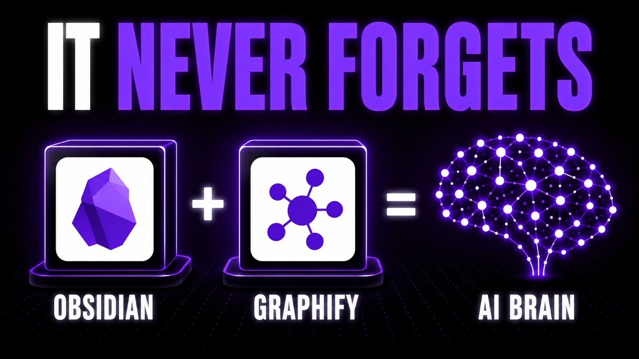Graphify + Obsidian is INSANE: Build an AI Second Brain That Never Forgets