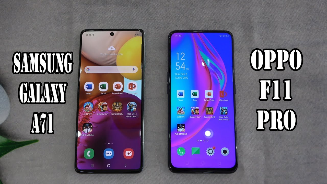 Samsung Galaxy A71 vs Oppo F11 Pro | SpeedTest and Camera comparison