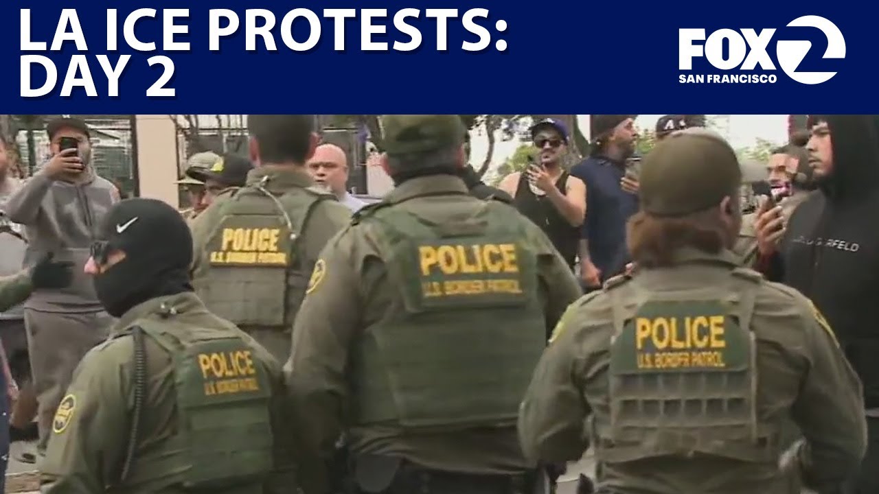 ICE protests continue in Los Angeles