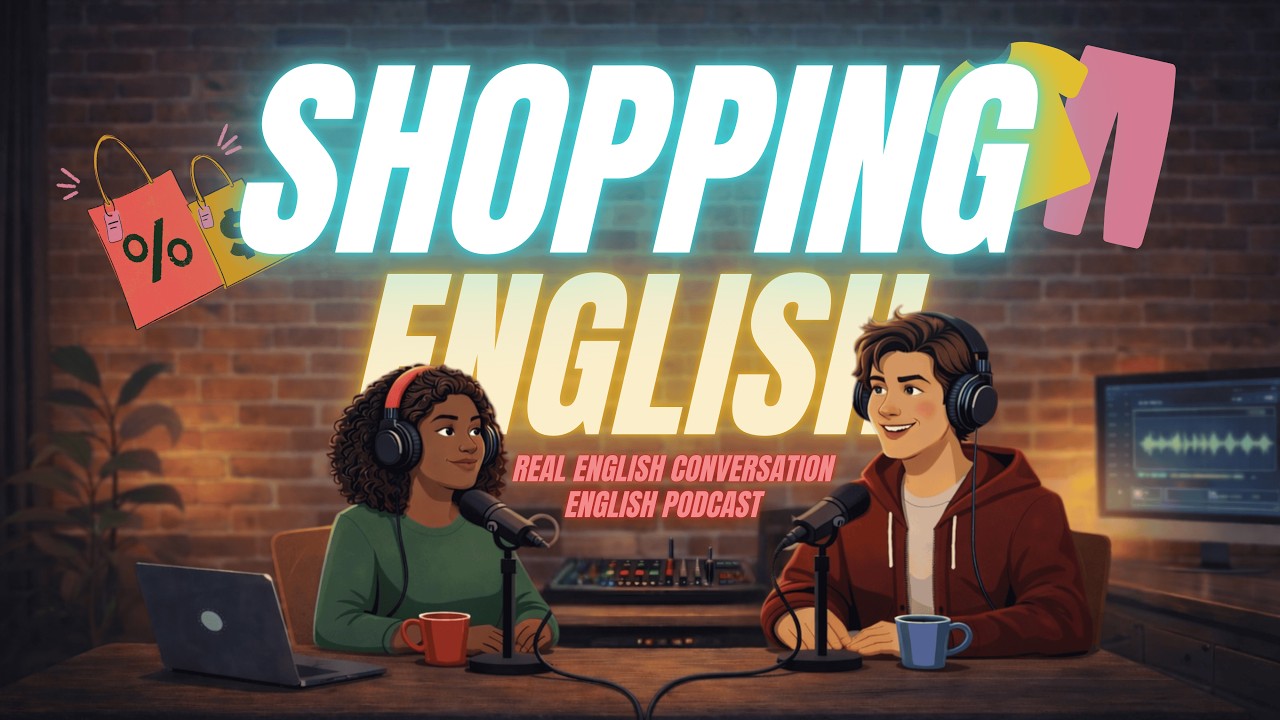 How to Shop in English | Real English Conversation Podcast for Beginners