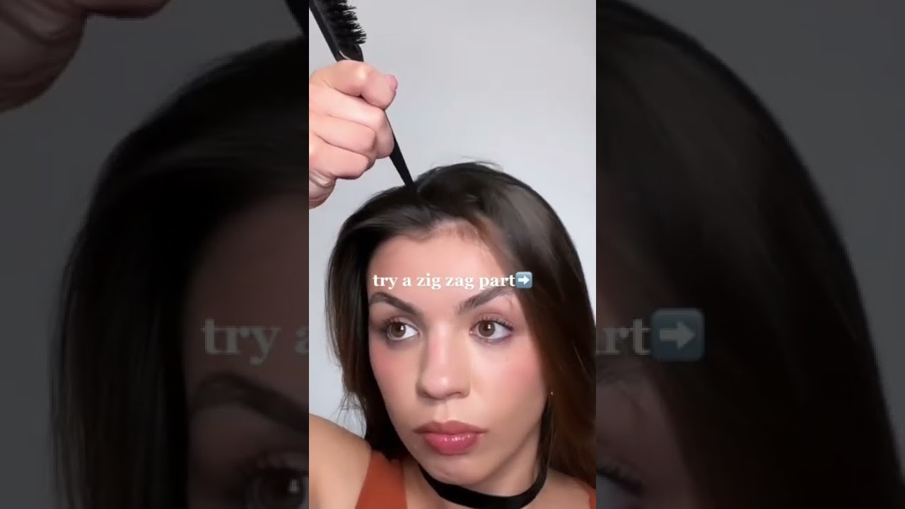 Instead Of Doing A Straight Part... Try A Zig Zag Part #hair #hairstyles