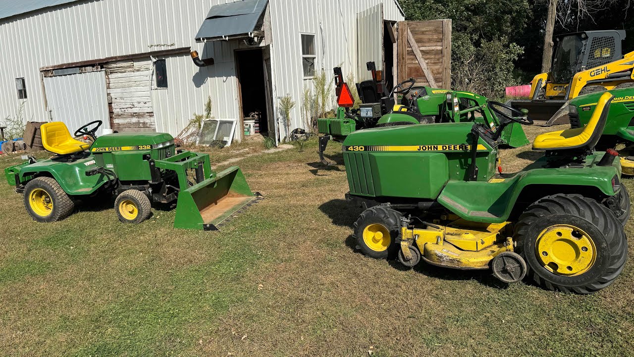 332 John Deere plus other garden tractor