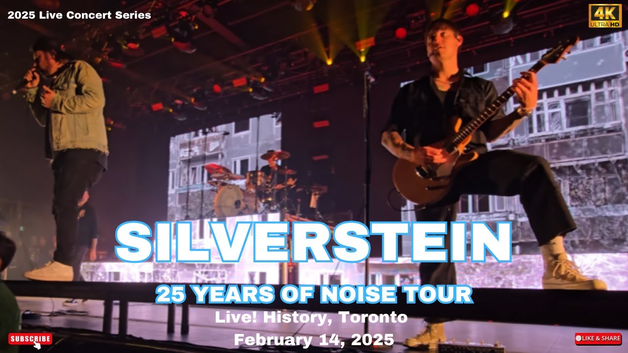 SILVERSTEIN | Canadian Post-Hardcore Legends Live | Full Set | History | Toronto | February 14, 2025