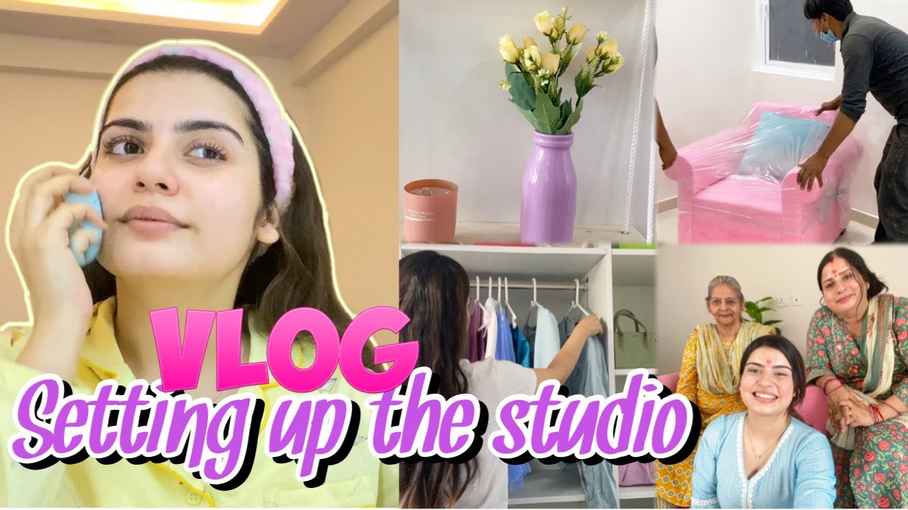 VLOG : Studio SETUP REVEAL | Life Update, Organising & more | Yashita Rai