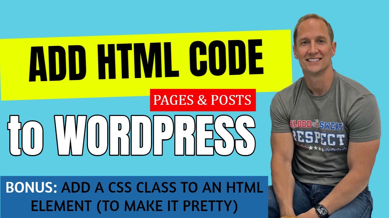 Add HTML code to WordPress Site Pages & Posts with WordPress, Visual Composer or Elementor Builder