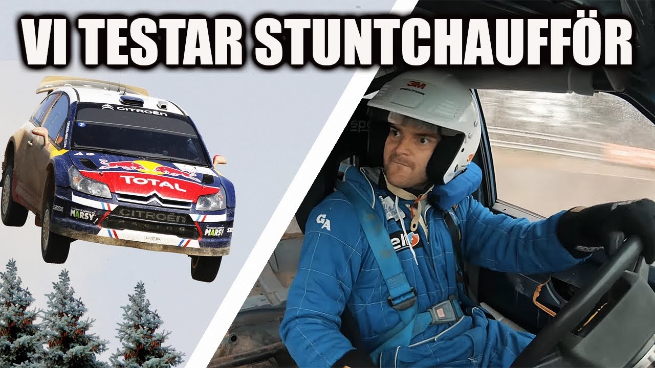 VI TESTAR ATT VARA STUNTCHAUFF&Ouml;R.
