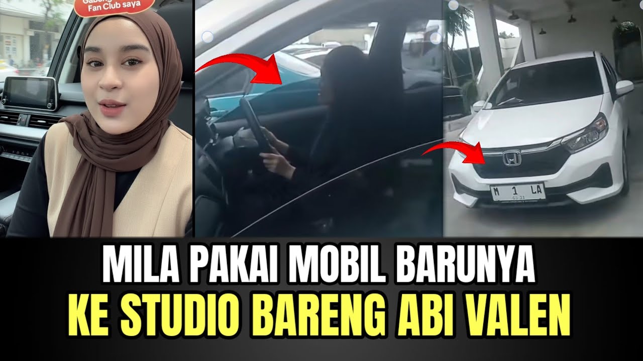 Mila Pakai Mobil Barunya, ke Studio Bareng Abi Valen!