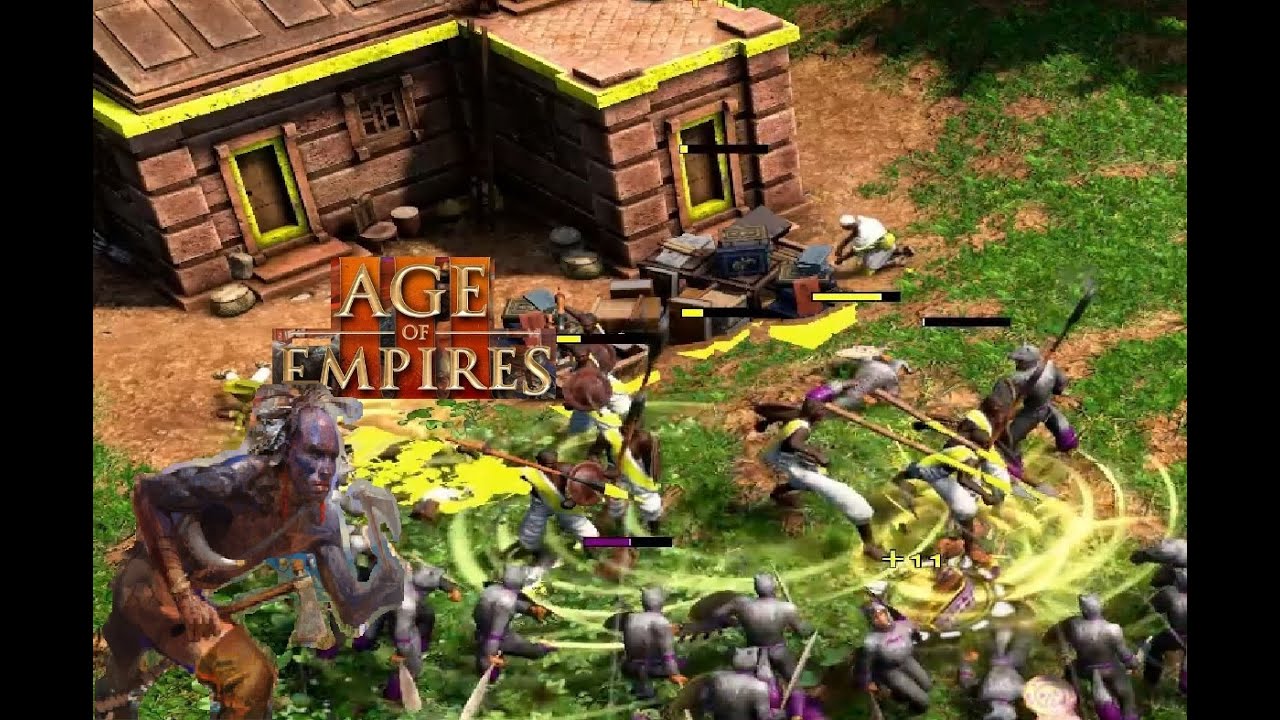 Age of Empires III: Fighting in a skirmish /126 (2vs2)