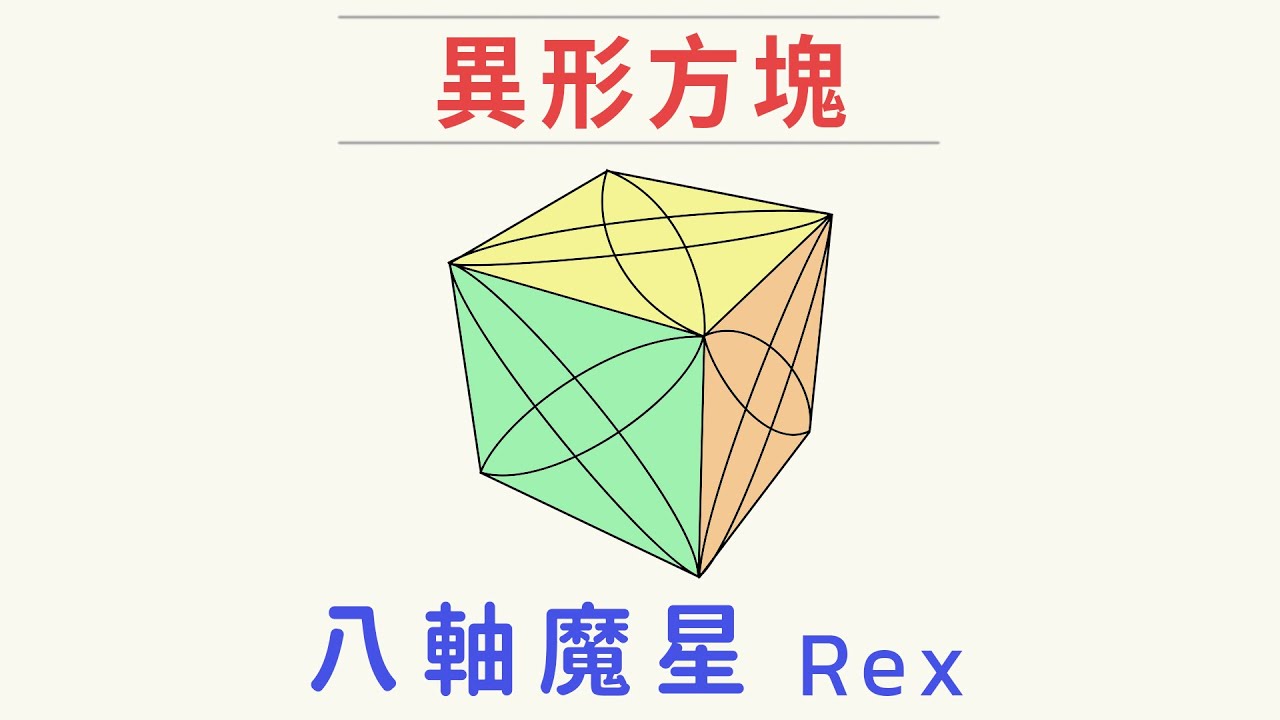 八軸魔星 Rex Cube | 美麗好看簡單好玩 | 一小時學盲解
