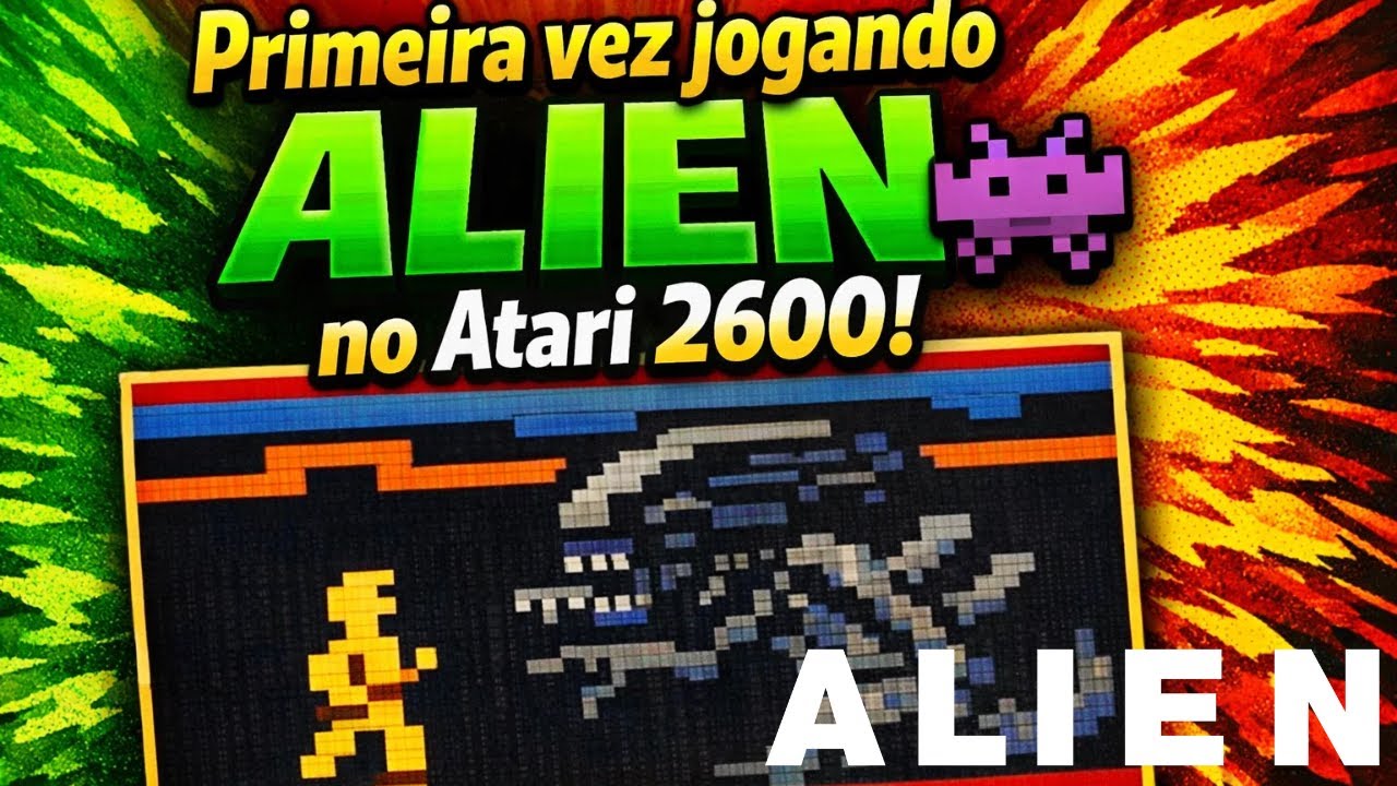 Jogando Alien no Atari 2600 Pela Primeira Vez | Será que é Bom?