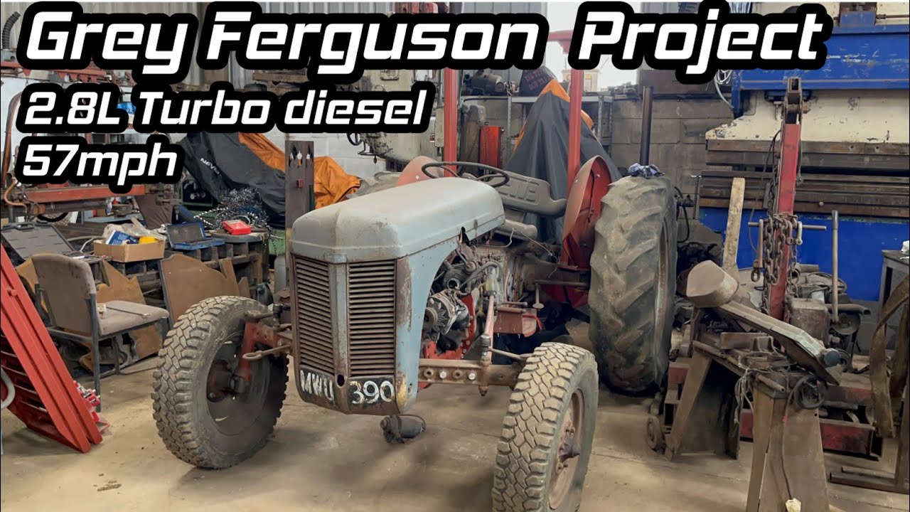 Introducing my TURBO diesel Grey Ferguson. 57mph vintage tractor