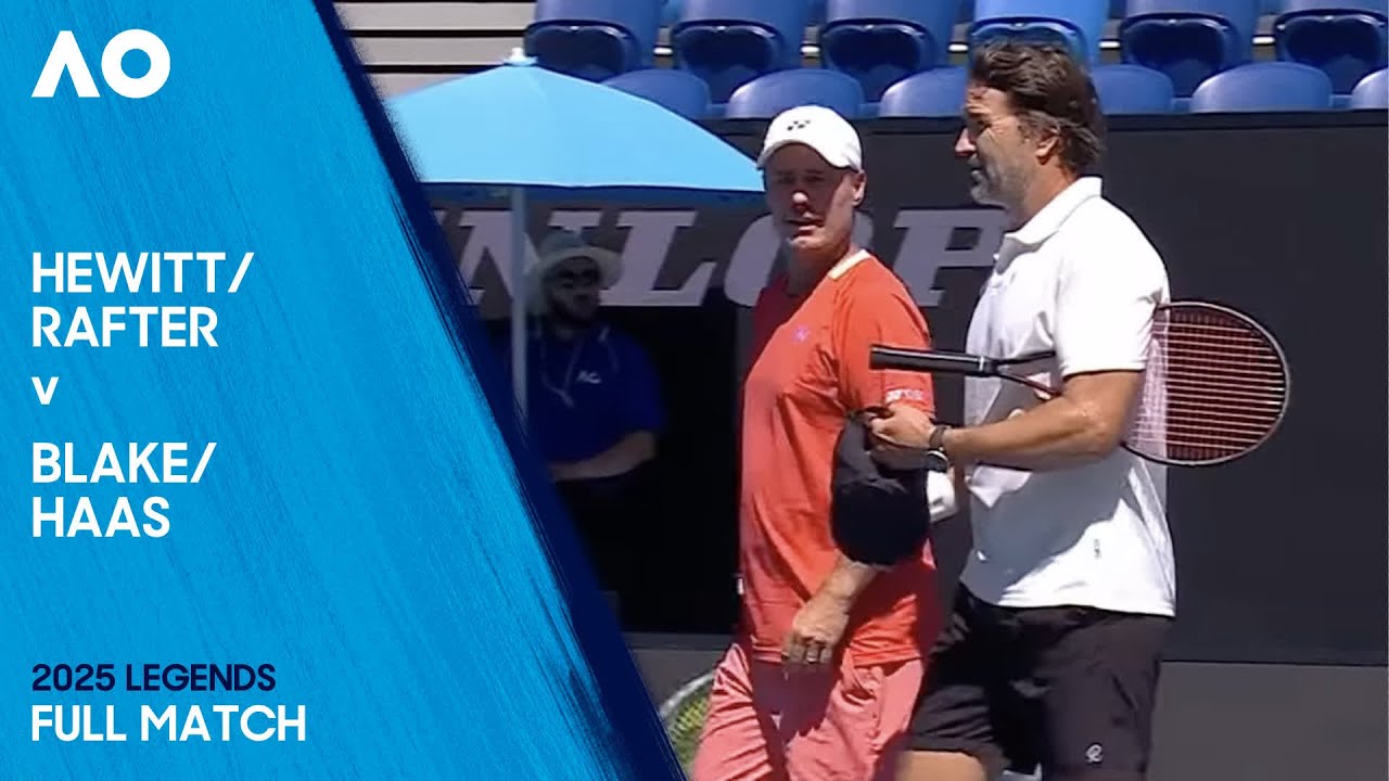 Hewitt/Rafter v Blake/Haas Full Match | Australian Open 2025 Legends Cup
