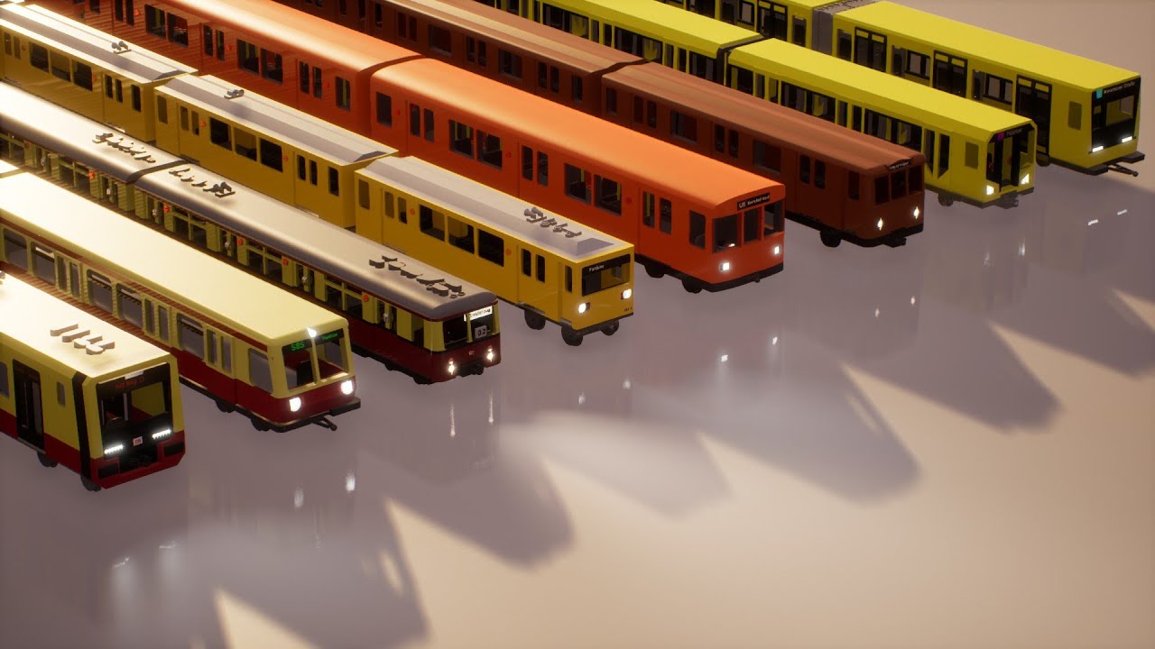 Alle meine BVG Züge - Brick Rigs