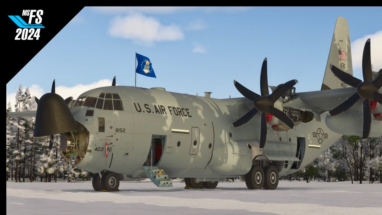 MSFS2024 | C-130J Remote Alaska Winter Ops To Anchorage | FSRealistic | Ultra Settings 