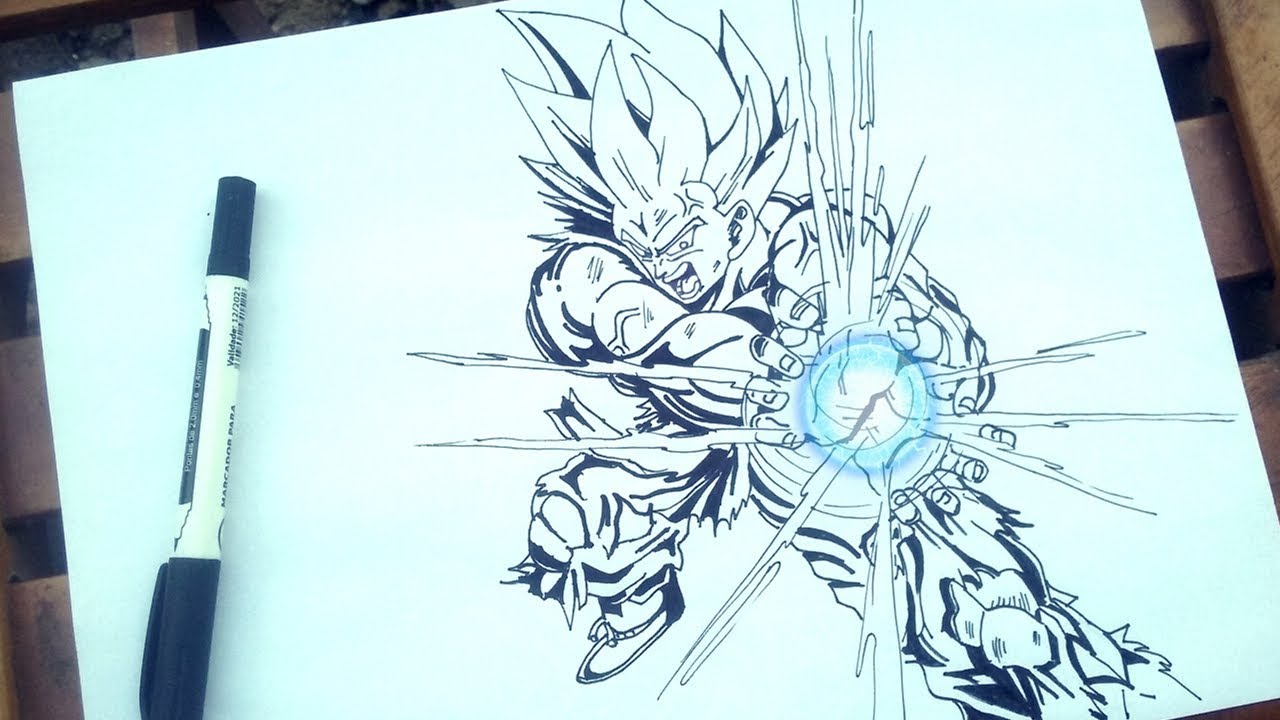 como desenhar o GOKU, Kamera,  De Dragonball Z