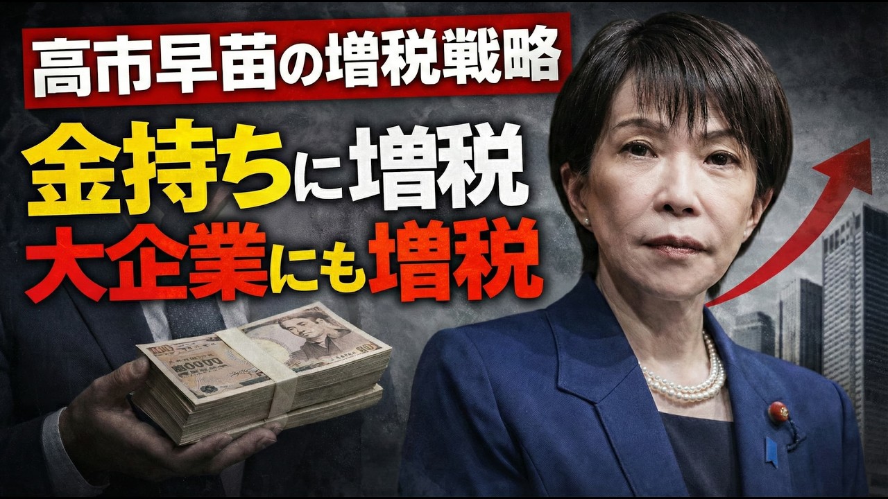 高市早苗が狙う富裕層＆大企業増税。金持ちを狙い撃て！安冨歩東京大学名誉教授。一月万冊清水